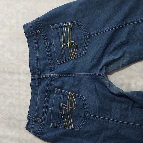 What's Hot Juniors Stretch Jeans W/lace Up At Ankles Size 7. - Picture 8 of 8